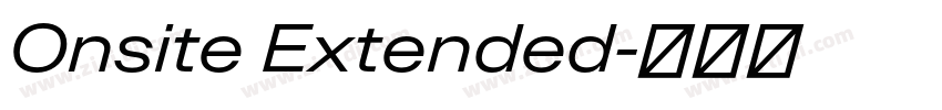Onsite Extended字体转换